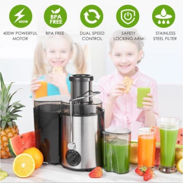 TD® Rostfritt stål Hushållsjuicer Juice Extractor Separation