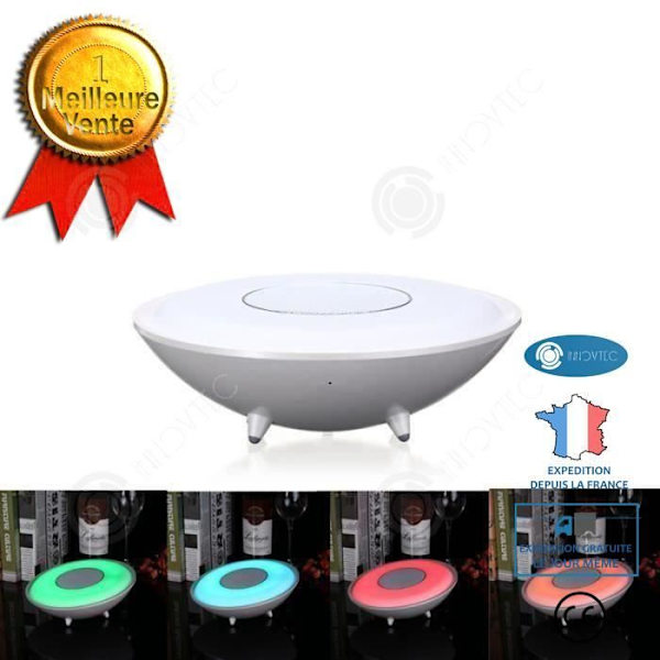 I® Trådløs Bluetooth højttaler lys subwoofer bærbar farverigt lys natlampe vejledningslys campinglys gave