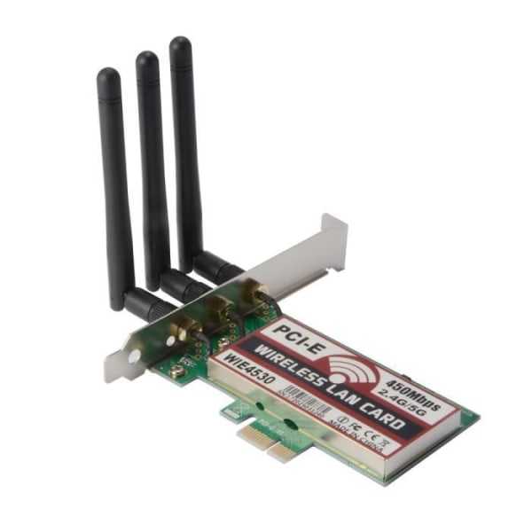 XCSOURCE 3st LAN-antenn PCI-E Express 450Mbps trådlöst wifi-kort för Windows 7-8-10-XP AC990