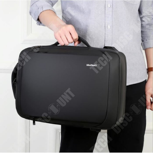 TD® Laptop Ryggsäck 12-16 tum med USB-laddningsport för Business University Funktionell Ryggsäck Ryggsäck