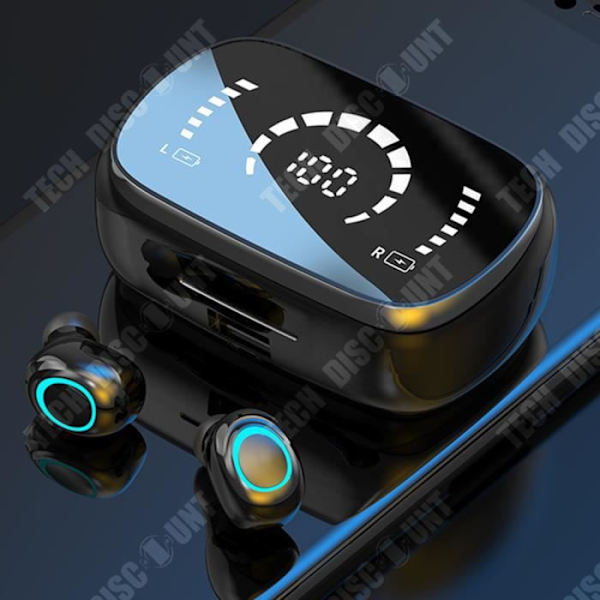 TD® Bluetooth Headset Digital Display True Wireless TWS Bluetooth 5.0 Laddningsfack Handsfree bilsamtal