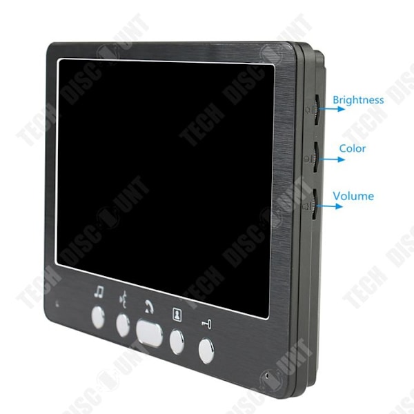 TD® Praktisk visuell intercom dörrklocka 7-tums HD LCD metall extern maskin Night Vision vattentät dörrvakt