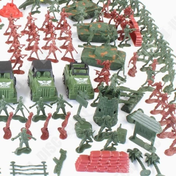 TD® KIT 307 bitar av miniatyrfigurer Soldater Army Tank för barn- Rollspel Krig Barnleksak Julklapp