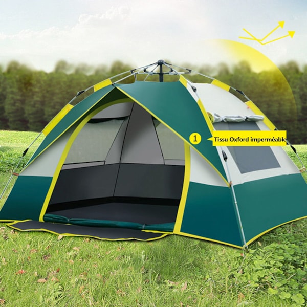 Campingtält - Ej specificerat - Automatiskt - Vattentätt - 4 platser - Snabböppning 3s