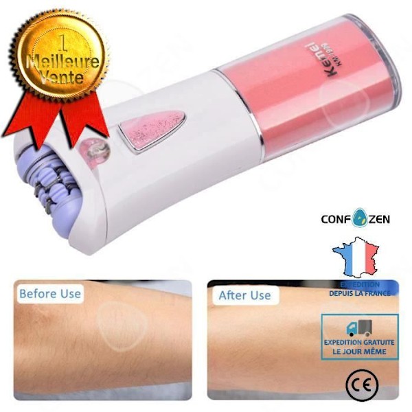Elektrisk epilator - CONFO - KD-190 - Hela kroppen - Smärtfri - Bärbar