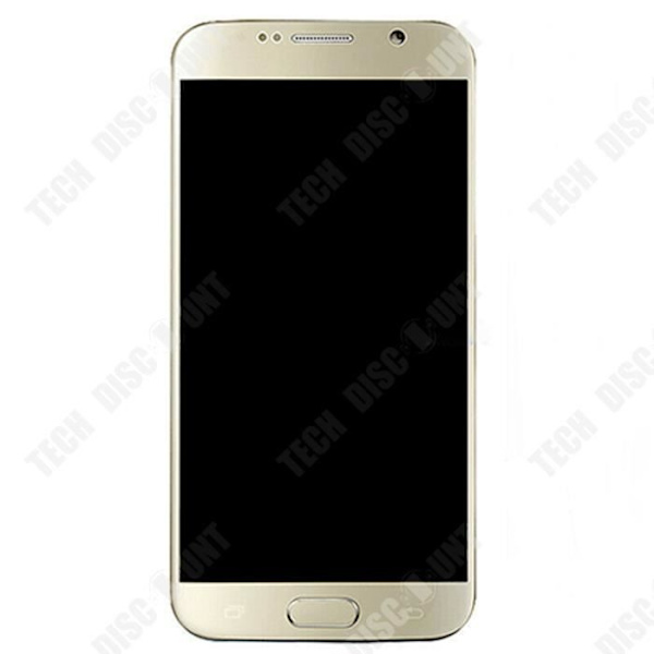 TD® Passer til Samsung S6 G920 mobiltelefon skærm, Samsung touchscreen LCD samling med LCD ramme guld