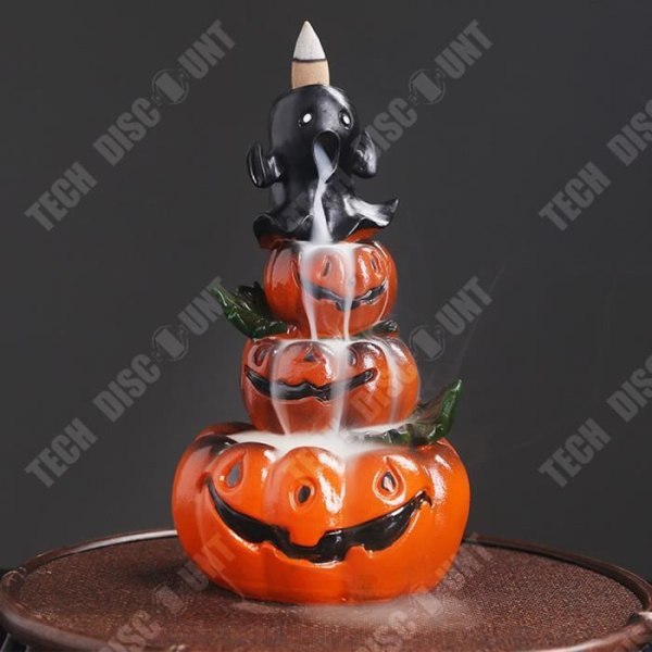 TD® Halloween Pumpkin Lavendel 10,4*10,2*17,6 cm Reflow Rökelsebrännare Rumsdekoration Halloween-dekoration