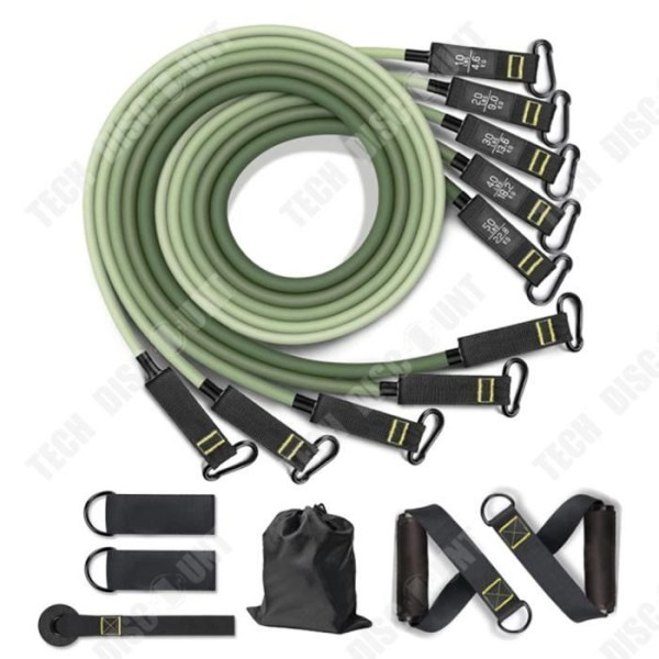 TD® Vetonarun 11-osainen vastuskuminauha Kantosarjan kannettavan painonnoston 150 lb