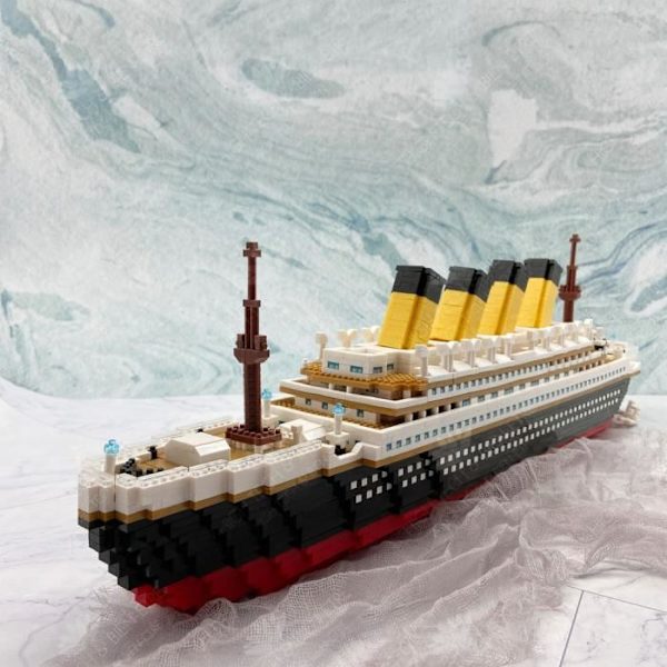 HTBE® Sæt af byggeklodser til cruiseskib model 3800 dele byggeklodser legetøj uddannelseslegetøj