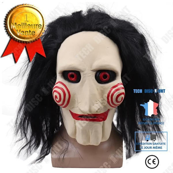 TD® Halloween karneval bar fest præstation motorsav frygt latex paryk hovedbeklædning maske interaktive accessories live