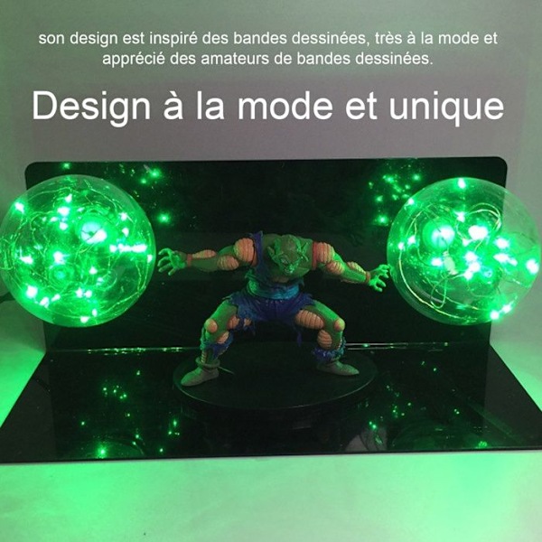 Skrivebordslampe - INN - Kreativ natlampe - LED - Øjenbeskyttelse - Anime-tema Grön