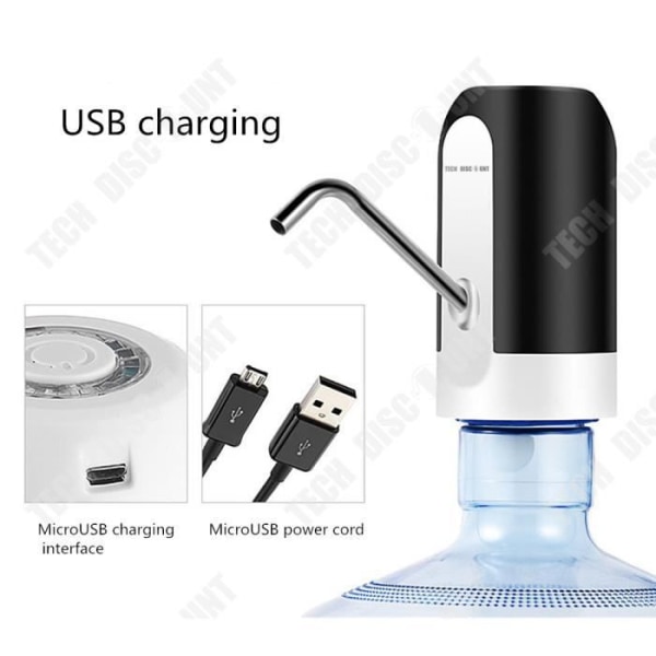 TD® elektrisk vanddispenser automatisk drikkevands pumpe elektronisk USB bærbar trådløs sanitær flaske filter