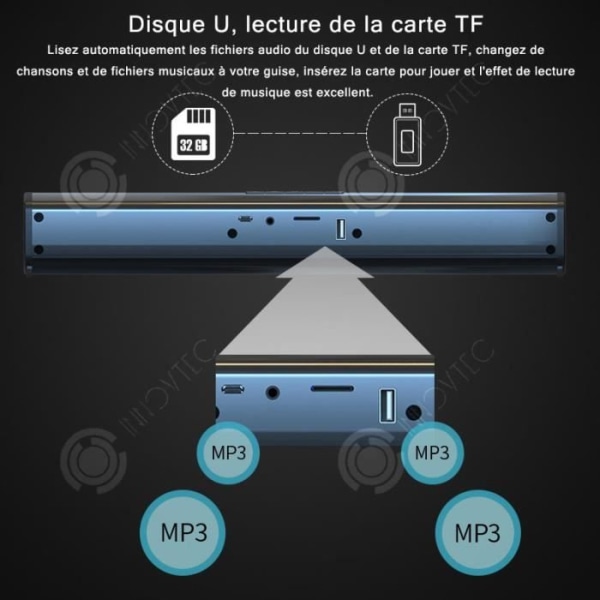 INN 3D Surround Sound Bluetooth 4.2-högtalare Kabelanslutna datorhögtalare Stereo Subwoofer Soundbar