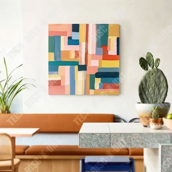 TD® 60X60CM porche ravintola koristeellinen abstrakti retro riippuva neliömaalaus pohjamuralle
