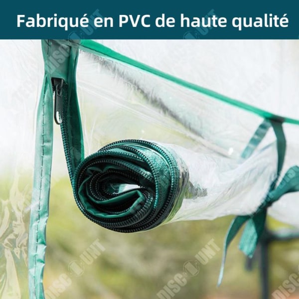 TD Växthus 69 x 49 x 126cm 3-vånings trädgård Växthus PVC-plasttält Växthusskydd för grönsaker Växter Blommor Ram ingår inte