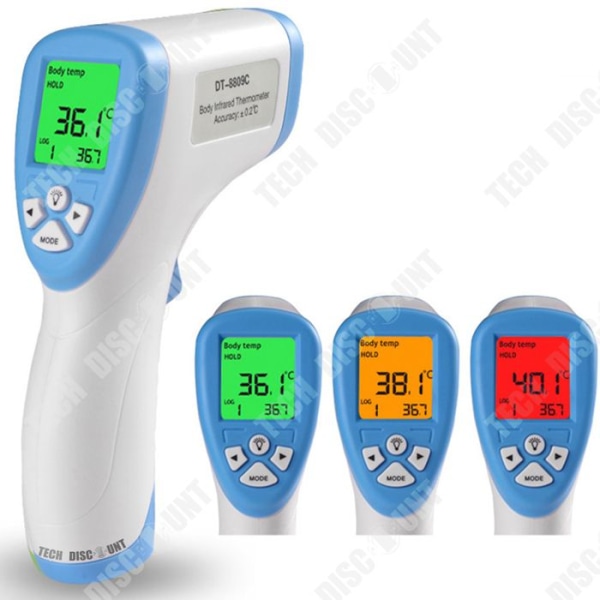 TD Infraröd panntermometer Mäter Människokroppens temperatur Teknik Kontakt Design Gun Digital Display English