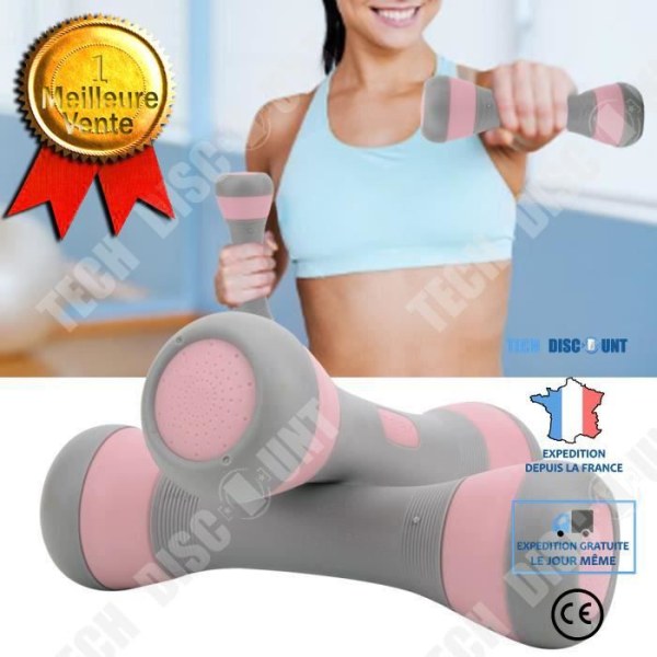 TD®Hantlar Damer Hem Fitness Små hantlar Justerbara vikter Viktminskning Utrustning för att forma muskler 1-4 kg