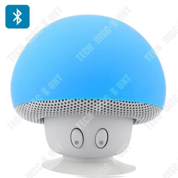 TD® Bluetooth-högtalare Mushroom Head Portable Bluetooth Small Audio Sugkopp Platt Subwoofer Mushroom Head-högtalare