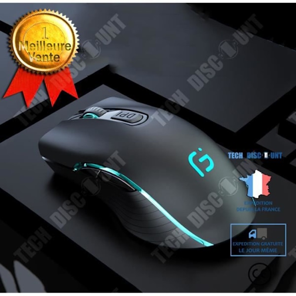 TD® trådlös Bluetooth-mus Laddning Bärbar Dual Mode Gaming Desktop Tyst och Tyst