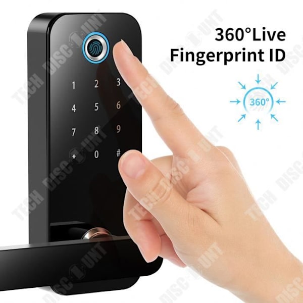TD® Smart Lock Fingeravtryck Lösenordslås Hem Stöldskydd Trädörr Kontorslägenhet APP-lås