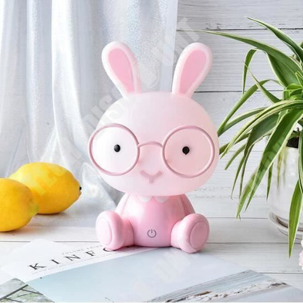 TD® Nattlampe LED Sød Kanin Nattelys Baby Værelse Lampe Gave Jul Sengelampe Dekor Børn Lys