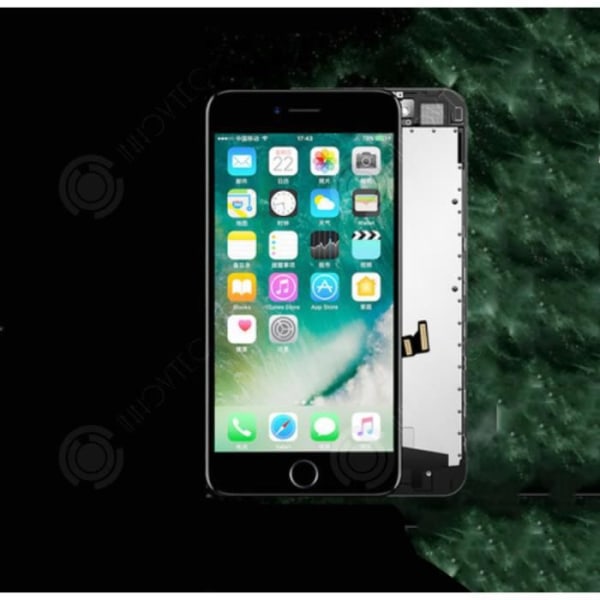 INN® Skærm med tilbehørsmontering, passer til den sorte iphone5C mobilskærm, intern og ekstern skærm