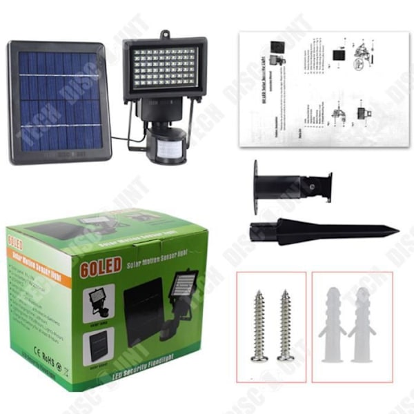 TD® Solar LED-lampa Utomhus Vattentät Automatisk Trädgårdskraft Ljusstark belysning Energi Energisparande Solbelysning