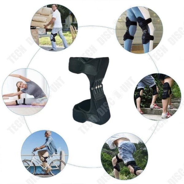 TD® 2 patella-propeller knäpropeller promenader sport bergsbestigning sport knäskydd knäskydd Svart M
