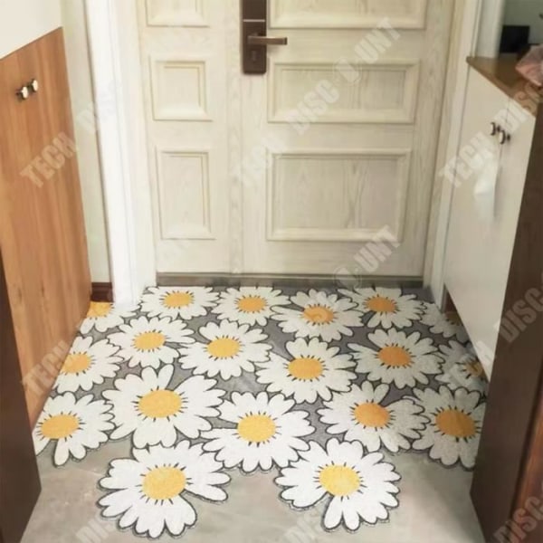 TD® Daisy ji Silk Speaker Mat kan skäras in i dörren för en halkfri PVC-matta som är lätt att rengöra.