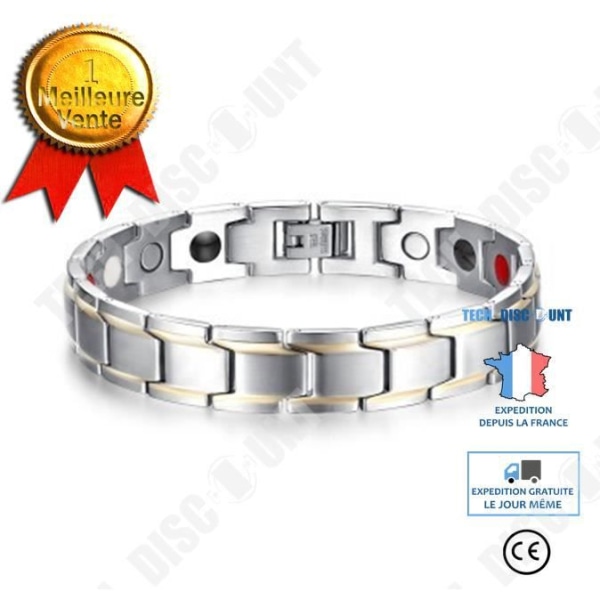 TD® galvanisering armband magnet par titan stål armband armband personlighet herr smycken metall justerbar bandjustering