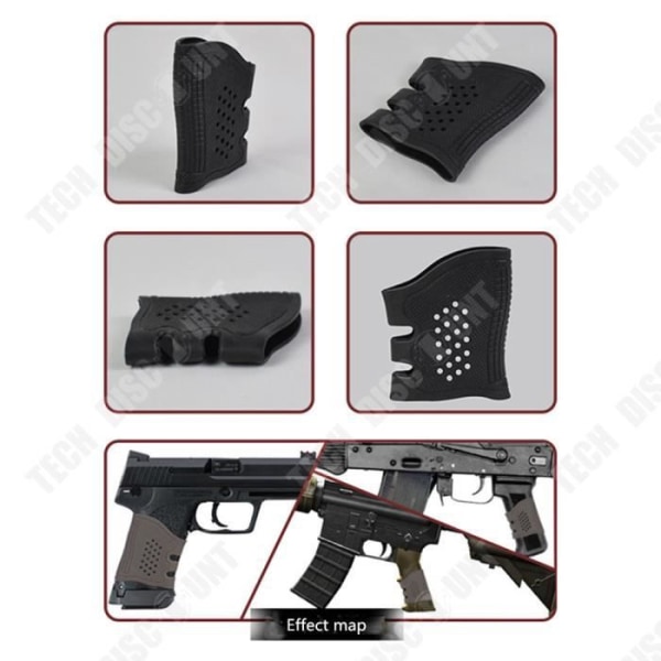 TD® Stun Gun Cover - Tactical Universal Anti-Slip - Gummigrepp - Svart