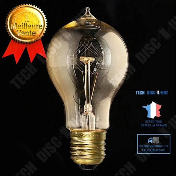 Ampullit vintage TD® A19 40W E27 kierre filamentti kierretty