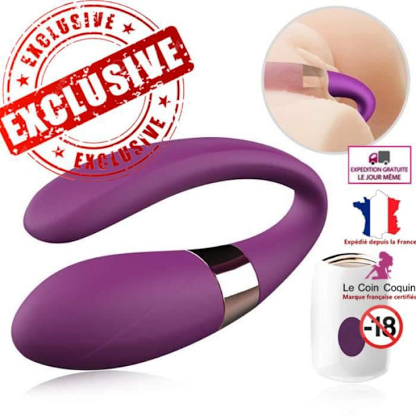 LCD® Vibromasseur til par blødt smil kraftig vandtæt kvindelig onanivibrator af høj kvalitet, 7 hastighedsindstillinger