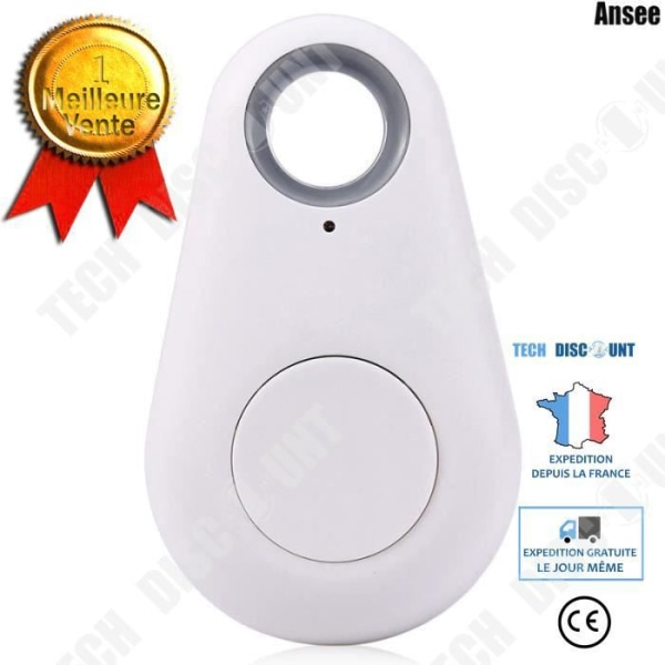 TD® Portable Bluetooth 4.1 Trace Smart Key Finder Object Finder Anti-förlorad Key Finder Vit