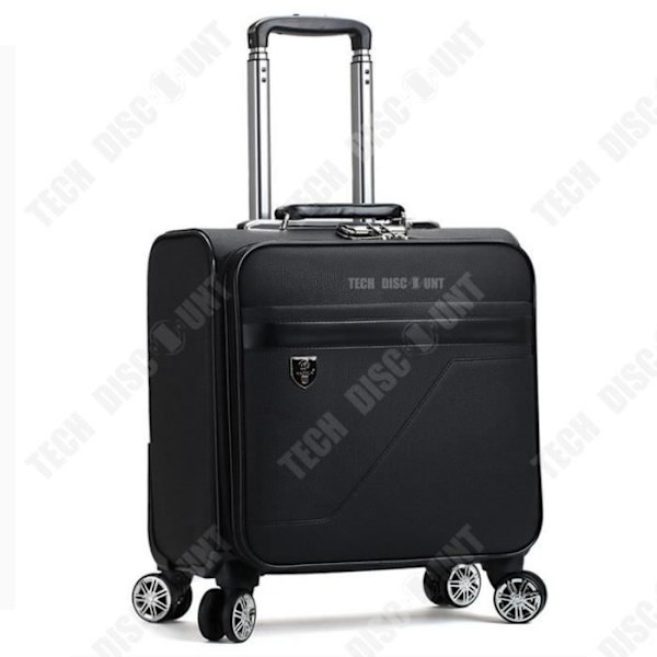 TD® 18 tommer business carry-on kuffert med universel hjul, PU læder, lille adgangskode, servicekuffert rejsesæt