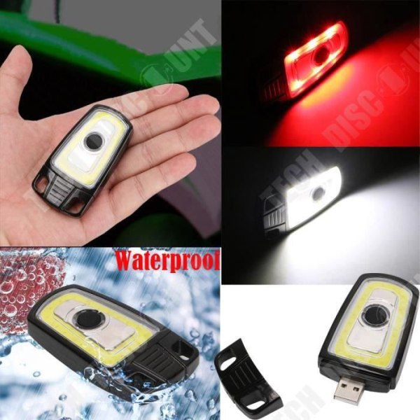 TD® Camping Torch - Mini Camping Fire - Lantern COB Light - Svart