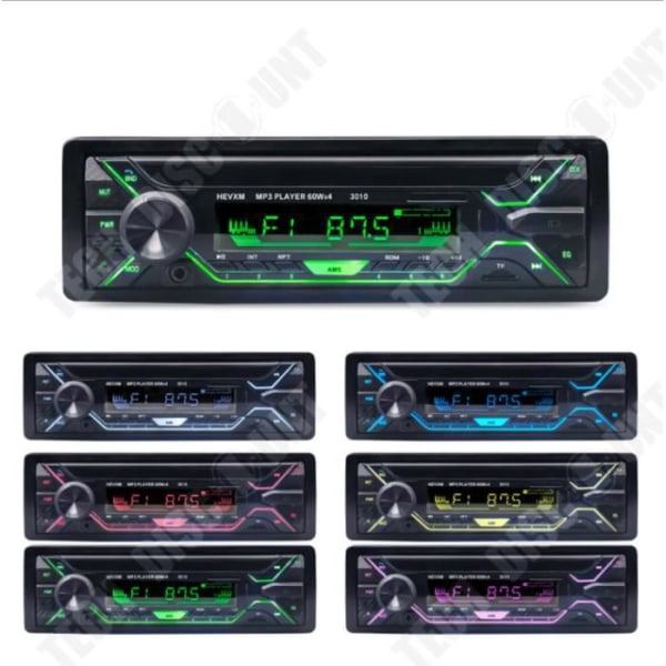 TD® Bilradio Bluetooth FM-radio Stereo 60W x 4, MP3-spelare Handsfree för bil, Stöd USB-SD-TF-AUX + Fjärrkontroll