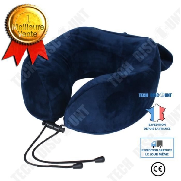 TD® U-formad kudde Inbyggd förvaring Memory Foam Bärbar resekudde U-formad nackskydd Skyddar