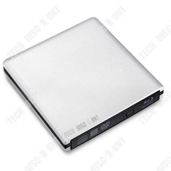 TD® High-end Ultratunn USB3.0 Aluminiumlegering Extern 4K Blu-ray-brännare Laptop Brännande Universalbrännare