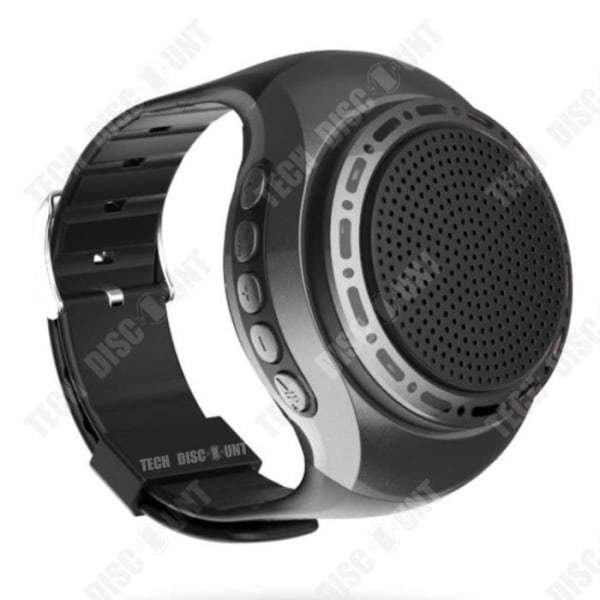 TD® Smart Black Audio Wearable Watch Selfie Bluetooth-högtalare Handsfree Samtalshämtning TF-kort USB-gränssnitt