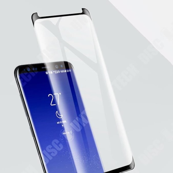 TD® Samsung S9 Plus Curved Film Tempered Film Reduced Version Tempered Curve Mobiltelefon Skyddsfilmapplikator