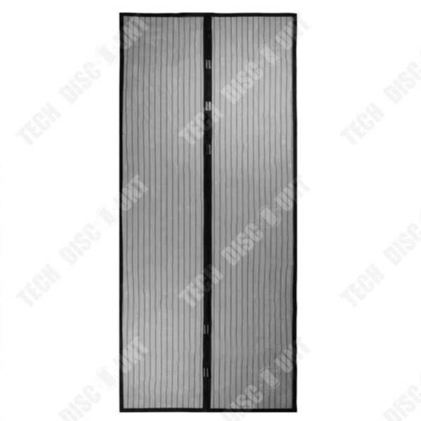 TD® Myggenet til magnetisk polyesterdør 120 x 210 cm sort