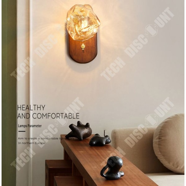 TD® Retro Ice Cube Vägglampa Vardagsrum Sovrum Bakgrund Väggbelysning Sängbord Atmosfärsljus