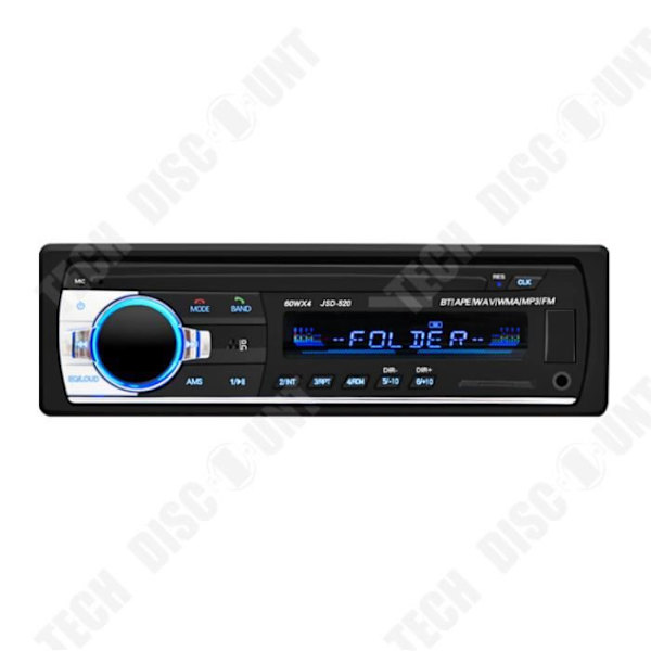 TD® 12V Bil Bluetooth Multifunktionslæser USB - SD - FM MP3 Modtager Læser 520
