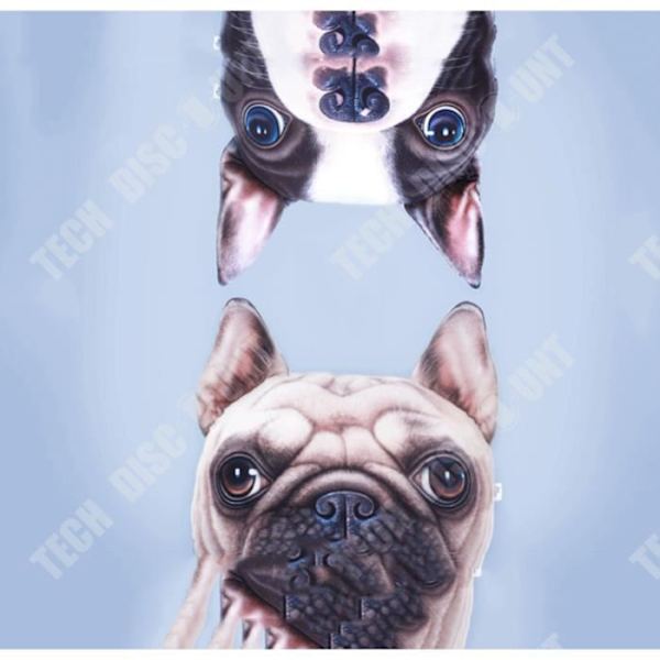 TD® Sjov 3D Hund Trykt Pude Kreativ Sødt Plush Dukke Gave Hjem Deko nochalofo 22061 y
