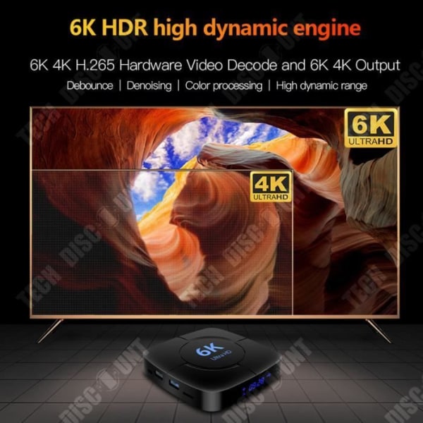 TD® Android 1080P dubbelbandsnätverk TV set-top box nätverksmaskin infraröd fjärrkontroll 3D-kontroll högupplöst bildkvalitet
