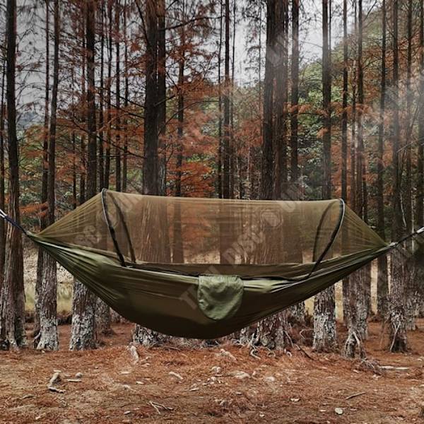 TD® Automatisk Quick Open Myggnät Hängmatta Utomhus Camping Hängmatta Myggnät Anti-Rollover Nylon Hängmatta