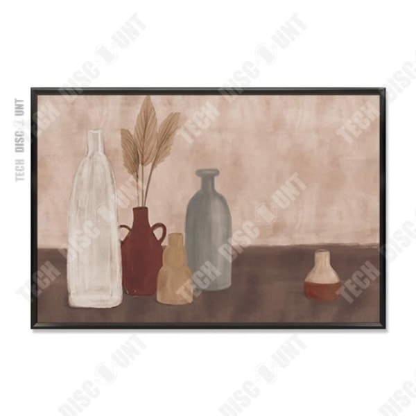 TD® 60*40 CM enkel nordisk retro stil niche maleri dekorativ stue smuk ramme i massivt træ soveværelse maleri