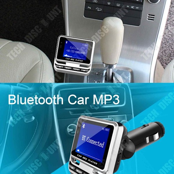TD Bluetooth FM -lähetin 2.0 auton FM 12v 1A QC 3.0 nopea lataus ja USB-portti Bluetooth-autolaturi