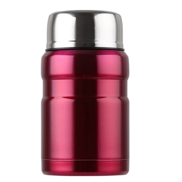 TD® isolerad matlåda röd rostfri vakuumkokare 800ML kapacitet stor diameter vattenkopp